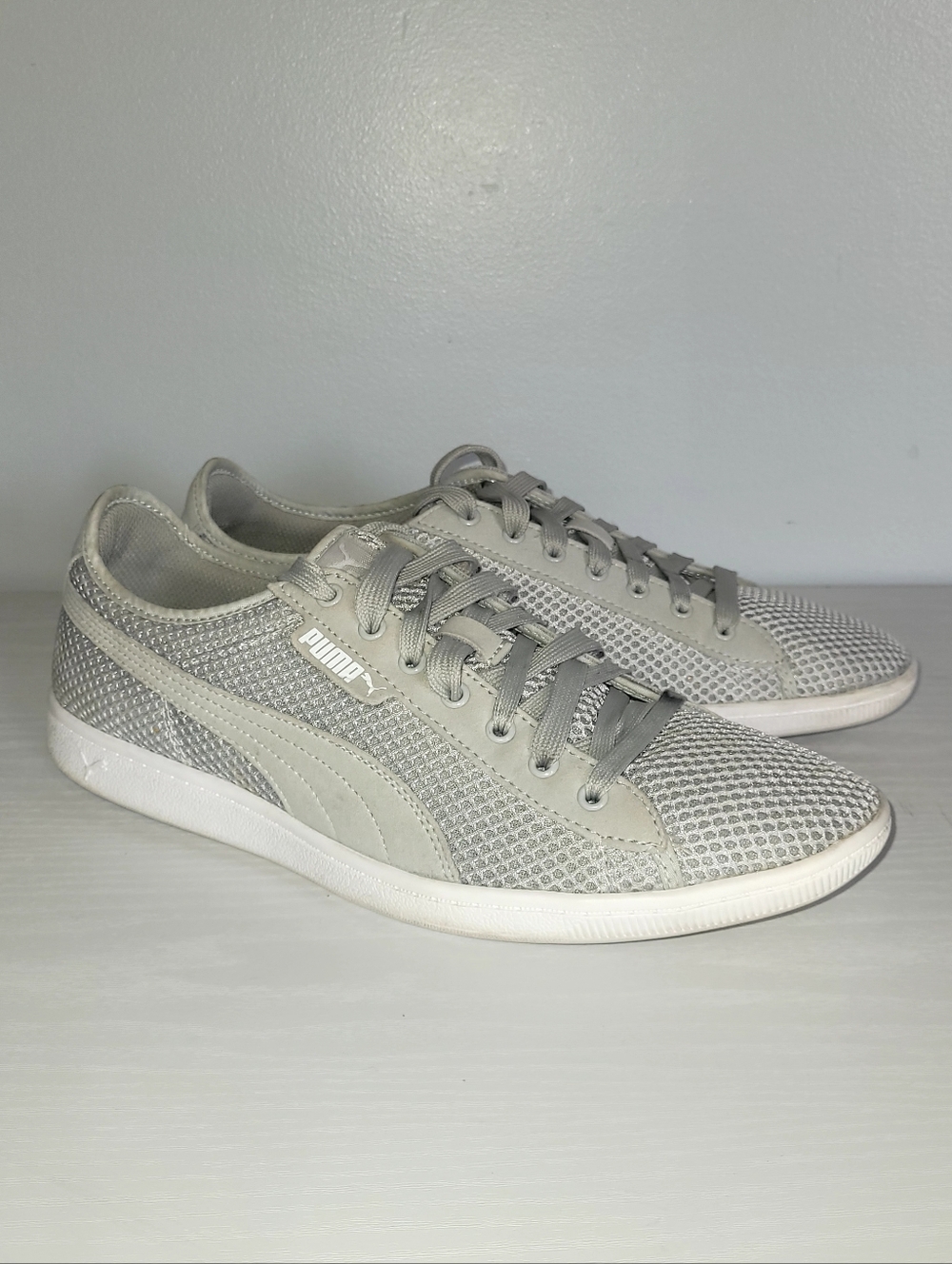 Puma Vikky Mesh Gray Sneakers Women's